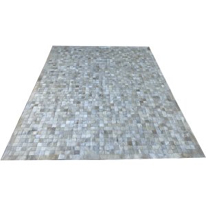 ! Tapete de Couro Bege Claro 2,00x2,50 com Bordas