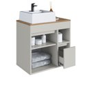 Ver imagem 2 de Gabinete de Banheiro Suspenso 60cm com Cuba 1 Porta e 1 Gaveta Bangladesh Art In Móveis