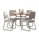 Ver imagem 2 de Conjunto Sala de Jantar 4 Cadeiras San Francisco Carraro