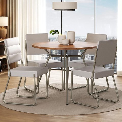 Conjunto Sala de Jantar 4 Cadeiras San Francisco Carraro