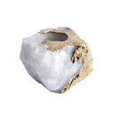 Ver imagem 1 de Porta Vela Quartzo Branco com Banho Ouro