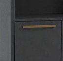 Ver imagem 3 de Balcão para Microondas Armário Multiuso Madu Feito em Mdf Cinza