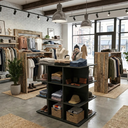 Ver imagem 1 de Balcão Central com Nichos para Loja Comércio Modular Lojas Academias Preto