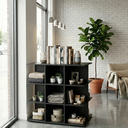 Ver imagem 2 de Balcão Central com Nichos para Loja Comércio Modular Lojas Academias Preto