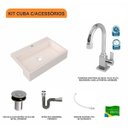 Ver imagem 3 de Kit Cuba XRT55 com Torneira Luxo 1195 e Válvula Click 1"B com Sifão Cromado e Flexível Compace
