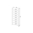 Ver imagem 3 de Armário Sapateira Quarto 8 Prats Az1006 Branco/nogal - Tecno Mobili