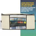 Ver imagem 2 de Organizador Multiuso de Guarda Roupa, Camisetas, Calças, Roupa de Cama Marfim 60x45x30cm Vb Home