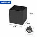 Ver imagem 4 de Arandelas sem Fio Solar LED Cube Ourolux 3000k IP65 Área Externa Jardim