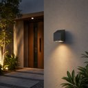 Ver imagem 1 de Arandelas sem Fio Solar LED Cube Ourolux 3000k IP65 Área Externa Jardim