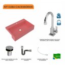 Ver imagem 3 de Kit Cuba XRT55 com Torneira Luxo 1195 e Válvula Click 1"B com Sifão Cromado e Flexível Compace