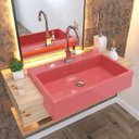 Ver imagem 1 de Kit Cuba XRT55 com Torneira Luxo 1195 e Válvula Click 1"B com Sifão Cromado e Flexível Compace