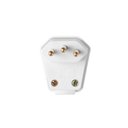Ver imagem 2 de Plugue Prensa Weg Cabo Macho 2p+t 10a 90º Branco Kit com 10 Peças