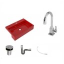 Ver imagem 2 de Kit Cuba XRT55 com Torneira Luxo 1195 e Válvula Click 1"B com Sifão Cromado e Flexível Compace