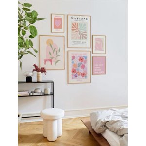 Kit 6 Quadros Decorativos Matisse Floral