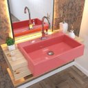 Ver imagem 1 de Kit Cuba XRT55 Torneira Luxo 1195 Metal Válvula Click 1 Polegada G Sifão PVC Flexível Compace