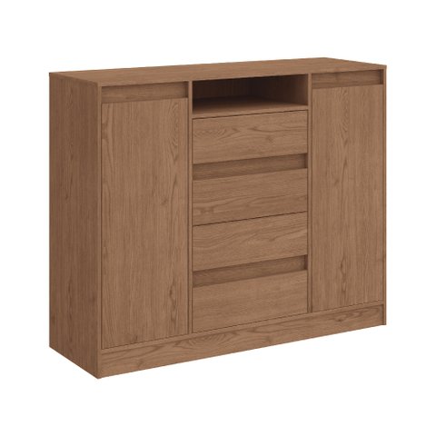 Cômoda 4 Gavetas Castro Nobre 5065A Macadâmia/Boucle SE
