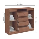 Ver imagem 2 de Cômoda 4 Gavetas Castro Nobre 5065A Macadâmia/Boucle SE