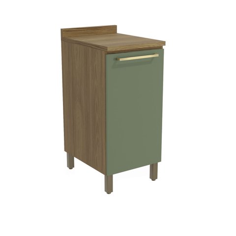 Armário de Cozinha Balcão 40cm com Tampo e Pés Botanic Kappesberg