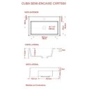 Ver mais imagens de Kit Cuba XRT55 com Torneira Luxo 1195 e Válvula Click 1 1/2 com Sifão Cromado e Flexível Compace