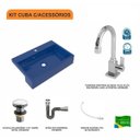 Ver imagem 3 de Kit Cuba XRT55 com Torneira Luxo 1195 e Válvula Click 1 1/2 com Sifão Cromado e Flexível Compace