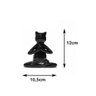 Kit 2 Estatuas Gato Posição Yoga Meditação Cerâmica - 4