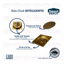 Ver mais imagens de Ralo Click Quadrado Dourado 10cm Smart Depot Ralo Inteligente Proteção contra Insetos Anti Odor