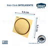 Ralo Click Quadrado Dourado 10cm Smart Depot Ralo Inteligente Proteção contra Insetos Anti Odor - 9