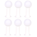 Ver imagem 1 de Poste Balizador Luminária Globo Jardim 35cm Branco Kit 6