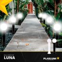 Ver imagem 5 de Poste Balizador Luminária Globo Jardim 35cm Branco Kit 6