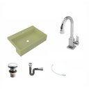 Ver imagem 2 de Kit Cuba XRT55 com Torneira Luxo 1195 e Válvula Click 1 1/2 com Sifão Cromado e Flexível Compace