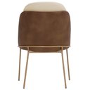 Ver imagem 7 de Cadeira de Jantar Mila Aço Ouro.f Corano Marrom/linho Bege - Nexta Casa