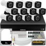 Kit Dvr Intelbras 16 Canais H.265 2tb 12 Câmeras Full Hd 20m - 1