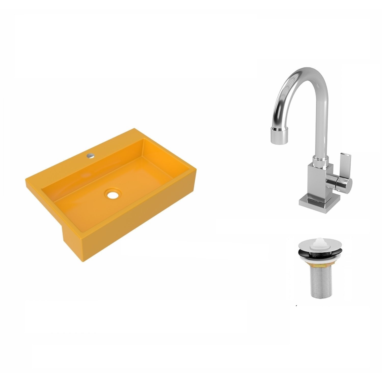 Kit Cuba XRT55 Torneira Luxo 1195 e Válvula 1 Polegada Compace - 2