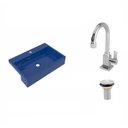 Ver imagem 2 de Kit Cuba Xrt55 Torneira Luxo 1195 e Válvula 1 Polegada Compace