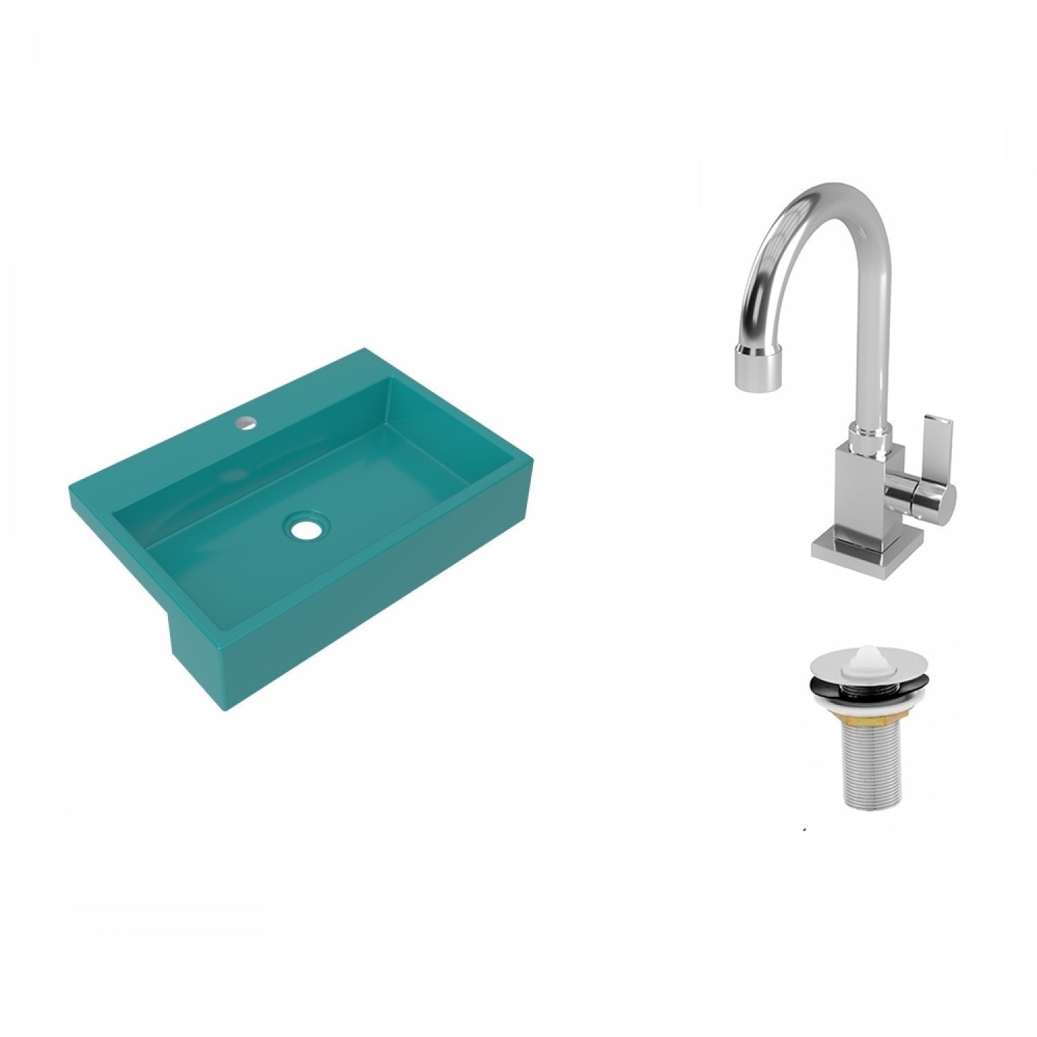Kit Cuba XRT55 Torneira Luxo 1195 e Válvula 1 Polegada Compace - 2