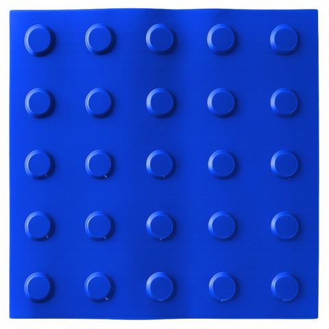16 Pçs Piso Tátil Pvc Anlik Solucoes Alerta ou Direcional:azul Alerta/25x25