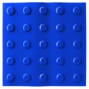 Ver imagem 1 de 16 Pçs Piso Tátil Pvc Anlik Solucoes Alerta ou Direcional:azul Alerta/25x25