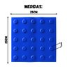 16 Pçs Piso Tátil Pvc Anlik Solucoes Alerta ou Direcional:azul Alerta/25x25 - 4