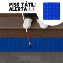 Ver imagem 5 de 16 Pçs Piso Tátil Pvc Anlik Solucoes Alerta ou Direcional:azul Alerta/25x25