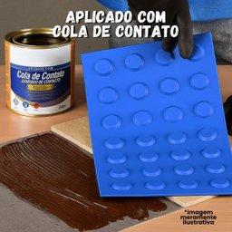 16 Pçs Piso Tátil Pvc Anlik Solucoes Alerta ou Direcional:azul Alerta/25x25 - 6