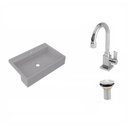 Ver imagem 2 de Kit Cuba Xrt55 Torneira Luxo 1195 e Válvula 1 Polegada Compace