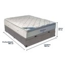 Ver imagem 5 de Cama Box com Baú Casal e Colchão Freedom Ortobom D33 Cinza