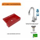 Ver imagem 3 de Kit Cuba Xrt55 Torneira Luxo 1195 e Válvula 1 Polegada Compace