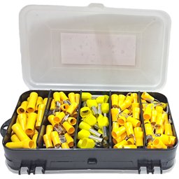 Kit Terminais Elétricos Ilhós Olhal Garfo Fêmea Luva 4 A 6mm - 5