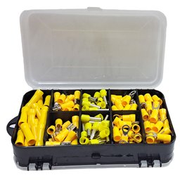 Kit Terminais Elétricos Ilhós Olhal Garfo Fêmea Luva 4 A 6mm - 6