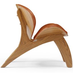Poltrona Decorativa Orgânica Sala Living Kadosh L02 Couríssimo Camel - Lyam Decor - 6