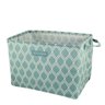Cesto Organizador de Tecido Retangular Linha Loft Azul Claro - 2