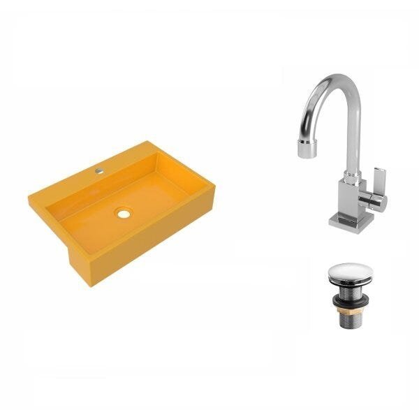 Kit Cuba XRT55 com Torneira Luxo 1195 e Válvula Click 1 Polegada G Compace - 2