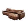 Sofá Retrátil e Reclinável de Couro Filipinas (3 Módulos) 3,60 M Soft Tabaco - Mempra Design - 4