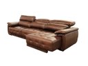 Ver imagem 4 de Sofá Retrátil e Reclinável de Couro Filipinas (3 Módulos) 3,60 M Soft Tabaco - Mempra Design